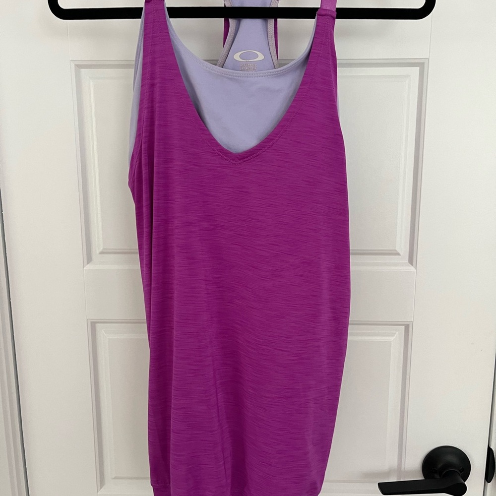 Oakley Pink and Purple Sleeveless Tank Top